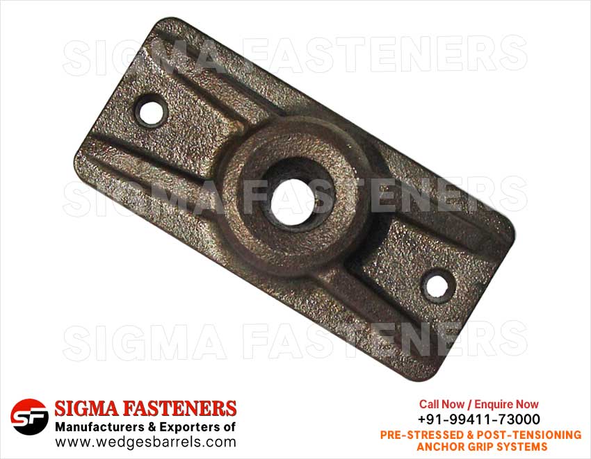 Anchor Plates Wedges Anchor Head Bearing Plates Manufacturers exporters in India Anchor Wedges Anchor Barrels Anchor Heads Wire Rope Grip Systems Suppleirs in India Ludhiana