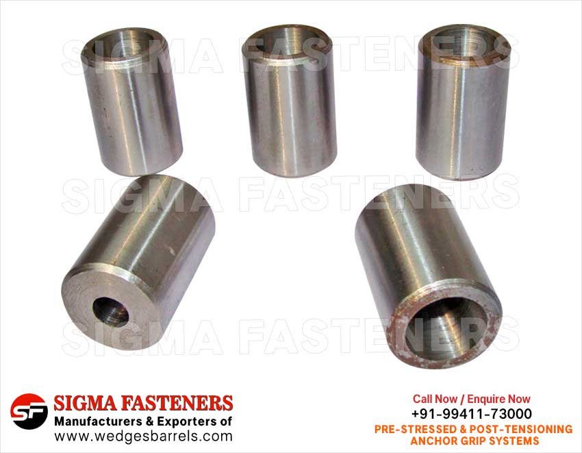 Anchor Wedge Barrels Manufacturers exporters in India Anchor Wedges Anchor Barrels Anchor Heads Wire Rope Grip Systems Suppleirs in India Ludhiana