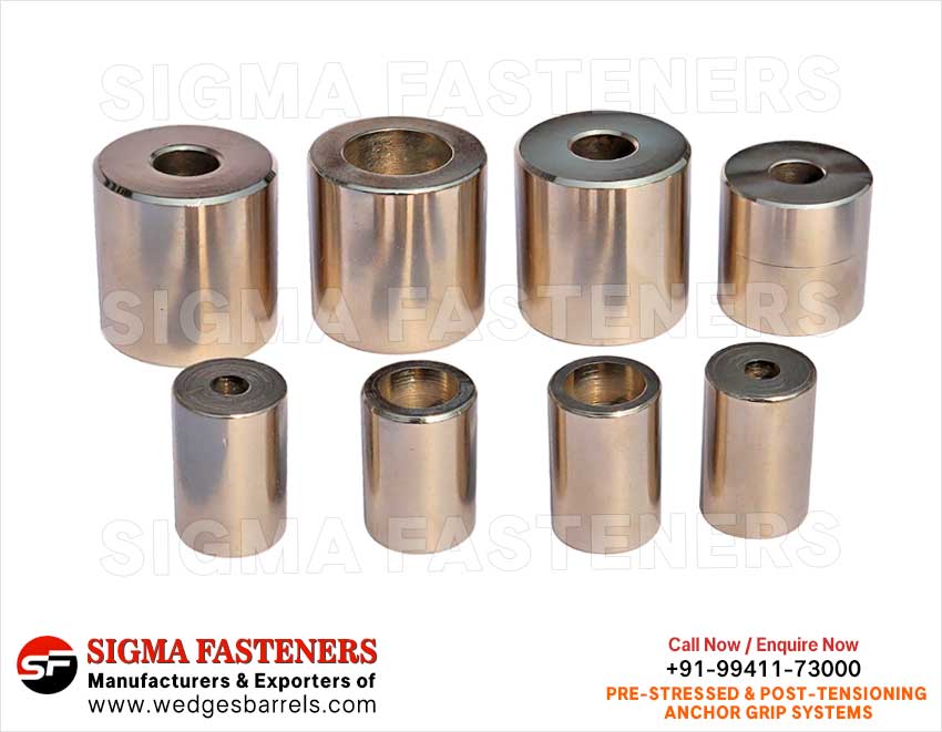 Anchor Wedge Barrels Manufacturers exporters in India Anchor Wedges Anchor Barrels Anchor Heads Wire Rope Grip Systems Suppleirs in India Ludhiana