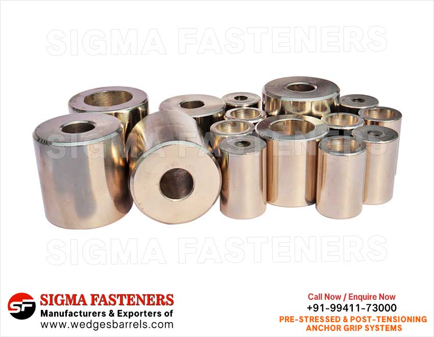 Anchor Wedge Barrels Manufacturers exporters in India Anchor Wedges Anchor Barrels Anchor Heads Wire Rope Grip Systems Suppleirs in India Ludhiana