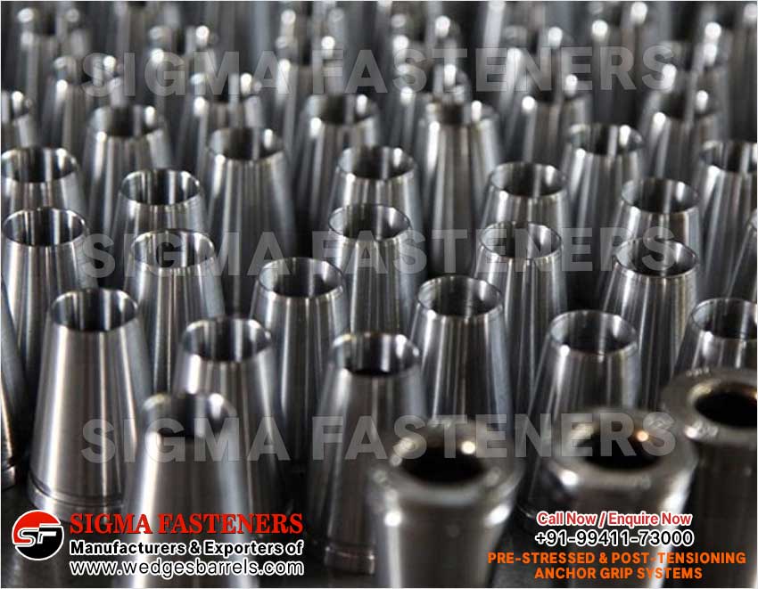 Pre & Post Tensioning Grip Systems Anchor Heads Wedges and Barrels Manufacturers Exporters in India Ludhiana