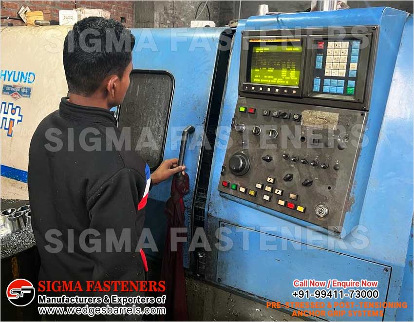 Pre & Post Tensioning Grip Systems Anchor Heads Wedges and Barrels Manufacturers Exporters in India Ludhiana