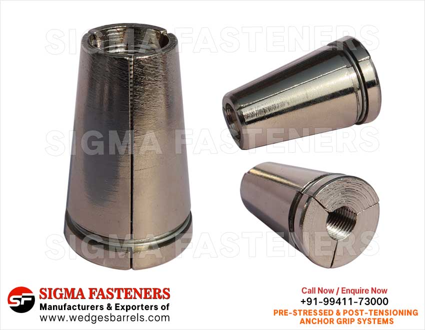 Anchor Grip Wedges Manufacturers exporters in India Anchor Wedges Anchor Barrels Anchor Heads Wire Rope Grip Systems Suppleirs in India Ludhiana