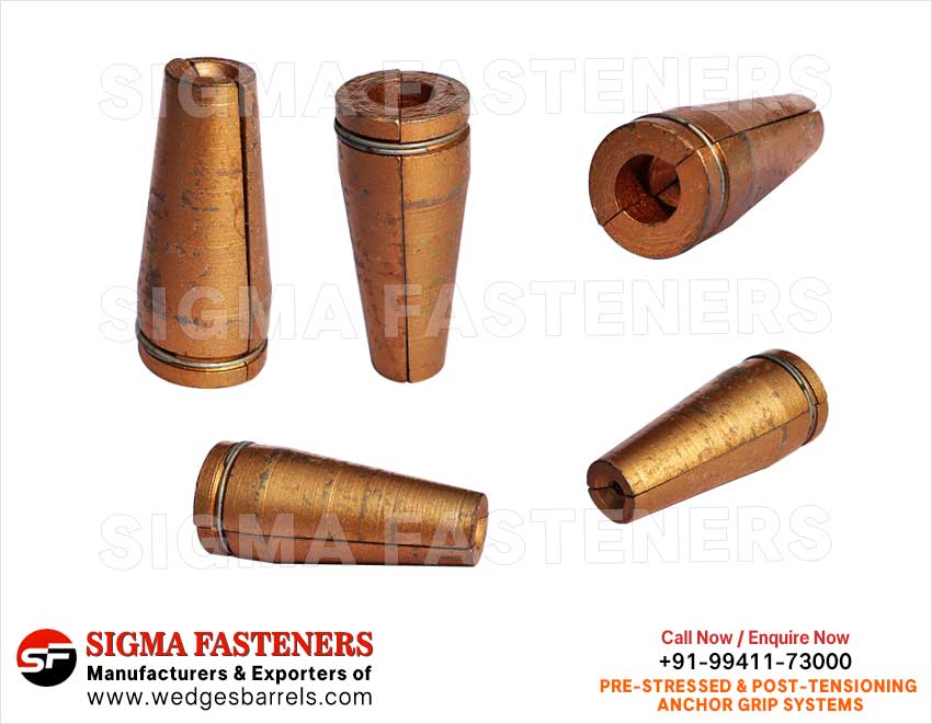 Anchor Grip Wedges Manufacturers exporters in India Anchor Wedges Anchor Barrels Anchor Heads Wire Rope Grip Systems Suppleirs in India Ludhiana