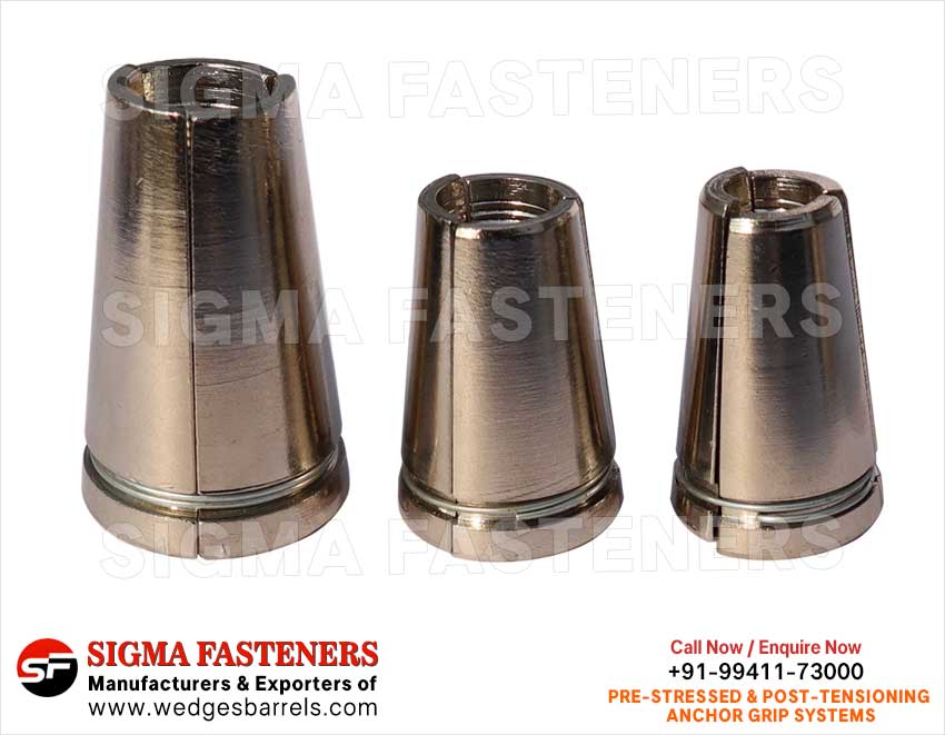 Anchor Grip Wedges Manufacturers exporters in India Anchor Wedges Anchor Barrels Anchor Heads Wire Rope Grip Systems Suppleirs in India Ludhiana