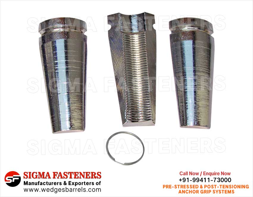 Anchor Grip Wedges Manufacturers exporters in India Anchor Wedges Anchor Barrels Anchor Heads Wire Rope Grip Systems Suppleirs in India Ludhiana